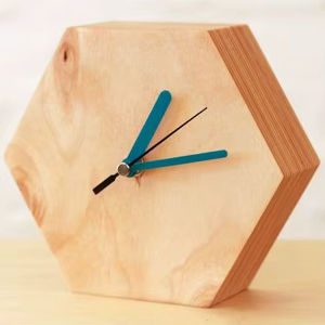 Horloge murale en bois massif de luxe, design Art Déco, pour la décoration de mariage et de salon - Product Image 1