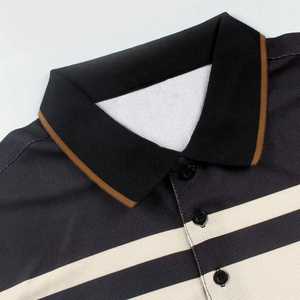 Camisetas Polo a Rayas de Alta Calidad, 100% Algodón, para Hombre, Manga Corta, Diseño Personalizado para Venta en Línea, Hecho en Pakistán. - Product Image 4