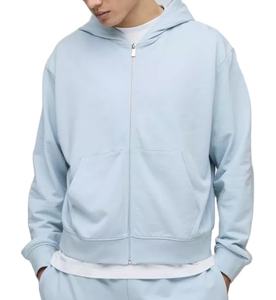 เสื้อฮู้ดโอเวอร์ไซส์แบบมีซิปของผู้ชายผ้าคอตตอน100% GSM 380ออกแบบได้ตามต้องการ - Product Image 5