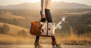 Bolsa de Viaje de Cuero Genuino Personalizada al por Mayor, con Cierre, Ligera, de Gran Capacidad, Modelo LHODB-0106 - Product Image 3