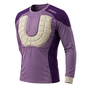 Camiseta de Béisbol Acolchada de Manga Corta Amkoor, Cuello Redondo, Ajustada, de Malla Transpirable, Color Personalizado, Protección, Unisex para Adultos, Verano - Product Image 4