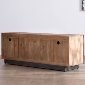 Mueble para TV Vandana Silver Volume de 150 cm en madera de mango estilo Santo minimalista con puertas y cajones - Product Image 4