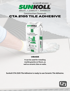 CTA 2105 Acrylic Double Components Polymer Modified Cement Based Tile <b>Adhesive</b> Powder Ready Use Thick Bed Mortar <b>Construction</b> - Product Image 3