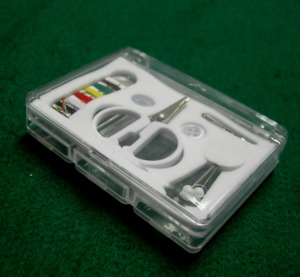 AA0103 Traveling Sewing kit|Portable Sewing Kit With <b>Mirror</b> And Threads In Clear <b>Plastic</b> Case For Embroidery And Travel Use - Product Image 6