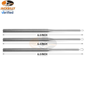 อุปกรณ์แคะหูแบบมีห่วง Billeau Safe Ear Curettes 3 ชิ้น แบบใช้มือ ยืดหยุ่นได้ แม่นยำ สำหรับการผ่าตัดหู เครื่องมือมืออาชีพสำหรับกำจัดขี้หู ใช้ในทางการแพทย์ - Product Image 2