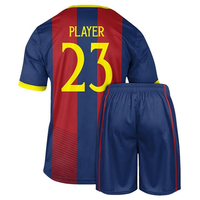 Ensemble de maillot de sport unisexe imprimé sur le devant, respirant, à séchage rapide, t-shirt et short athlétiques, tenue d'entraînement deux pièces, football personnalisé