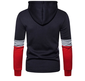 Color Block Hoodie Men's 100% <b>Polyester</b> Fleece Hoodie Custom Plain Pullover Printing Hoodie Sweatshirt - Product Image 3