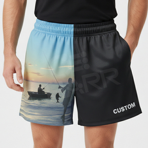 Pantalones Cortos de Pesca Personalizados para Hombre y Mujer, Transpirables, 100% Poliéster, con Cierre de Cremallera, UPF 35, 180g - Product Image 3