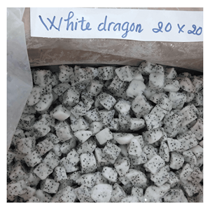 Fruta del Dragón Blanca Congelada IQF, elaborada con cubos de fruta del dragón blanca madura para mezclas de bebidas y postres congelados, suministro de Vietnam - Product Image 5
