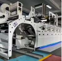 Machine d'impression flexographique à bande étroite industrielle, équipement d'impression d'étiquettes haute performance pour l'industrie de l'emballage