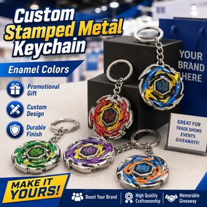 Llavero <span class=keywords><strong>de</strong></span> Metal <span class=keywords><strong>Beyblade</strong></span> Personalizado con Colores Esmaltados para Regalo Promocional - Product Image 2