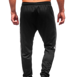 Men's Black Sweatpants With <b>White</b> Side Stripe Elastic Waist Drawstring Casual <b>Jogger</b> Pants Autumn Wear mens summer <b>joggers</b> - Product Image 4