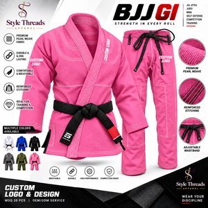 Kimono de BJJ bleu royal 100% coton, coupe classique, durable, unisexe, vêtements d'arts martiaux pour adultes, logo personnalisé, broderie machine, kimono de BJJ - Product Image 5