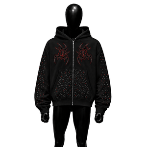 Wholesale Custom Colors Oversized Zip Hoodie Winter Breathable Relaxed Lose Fit Cotton Sweatshirt - Product Image 1