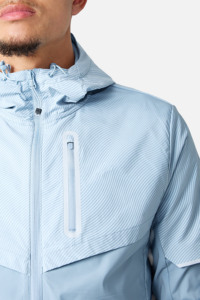 Ensemble de survêtement pour homme : coupe-vent léger à capuche et short, avec sweat à capuche entièrement zippé – Idéal pour les activités sportives en extérieur - Product Image 3