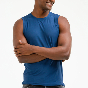 Débardeur de musculation pour homme en maille respirante avec logo personnalisé, 100 % polyester, pour la gym et l'entraînement, vente en gros OEM - Product Image 4