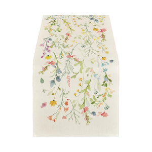 Chemin de table en coton 100% premium - Décoration de table à manger géométrique moderne - Tissu long élégant pour les tables de cuisine et de fête - Product Image 5