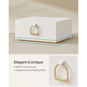 Portagioie a 2 Livelli con Effetto Fluttuante, Organizer con Manico e Vassoio Rimovibile per una Comoda Conservazione, Elegante Soluzione per la Conservazione dei Gioielli - Product Image 2