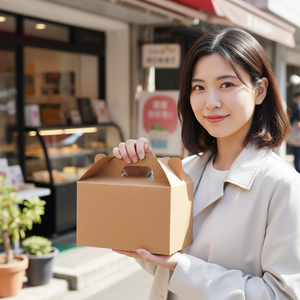 Pochettes en carton kraft jetables du Vietnam, en matériaux recyclés, avec fermeture magnétique, doublure plastique et pelliculage brillant, pour produits frits - Product Image 4