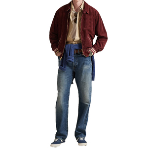 Hot Supplier Premium Corduroy Graphic Track <b>Jacket</b> Men Embroidered Vintage Americana OEM Custom Luxury Streetwear Outerwear - Product Image 6