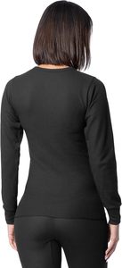 Sous-vêtements thermiques pour femmes, respirants, chauds pour l'hiver, avec doublure en polaire, ensemble haut et bas - Product Image 5