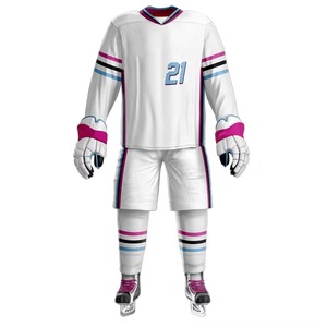 Uniforme de hockey sur glace personnalisé pour adultes unisexe, 100% polyester respirant, taille plus, impression sublimée personnalisée, motif 3D - Product Image 1