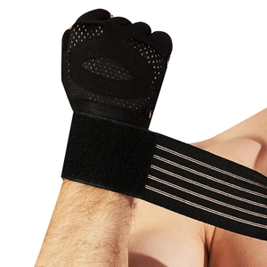 Guantes de Gimnasio para Fitness, Medios Dedos, Ligeros, Transpirables, de Nailon, para Levantamiento de Pesas, Ejercicios Pliométricos, Resistentes a Impactos - Product Image 2