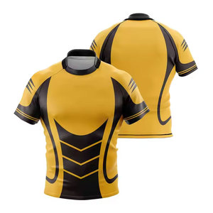 เสื้อรักบี้คุณภาพสูงขายส่งสำหรับผู้ชายไซส์ใหญ่ ผ้าระบายอากาศดี พิมพ์ลายแบบซับลิเมชั่นอย่างดี - Product Image 6