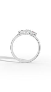 Anillo Floral con Esmeralda y Diamante de Corte Marquesa Cultivado en Laboratorio, Oro de 10K, Venta al por Mayor, Fabricante y Proveedor de Joyería Fina OEM - Product Image 3