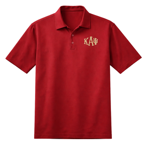 Polo Kappa Alpha Psi DriFit Diamond a 3 Lettere, Abbigliamento per Fraternità Greca con Vestibilità Atletica, Traspirante e ad Alte Prestazioni - Product Image 4