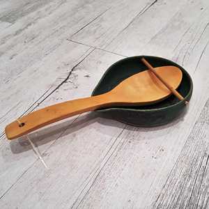 Reposacucharas de Acero Inoxidable Hecho a Mano, para Cucharas de Servir y Cucharones, Personalizado, Ecológico, Apto para Lavavajillas y Microondas - Product Image 3