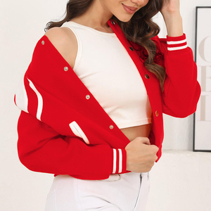Blouson universitaire d'hiver pour femmes, personnalisé par le fabricant, avec broderie chenille appliquée, en polaire, pour hommes et femmes - Product Image 4