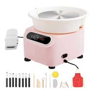 Tornio per Ceramica Elettrico da 11 Pollici 350W a Trasmissione Diretta, Macchina per Modellare la Ceramica con Schermo LCD Touch e Pedale per Ceramica e Smalto - Product Image 1