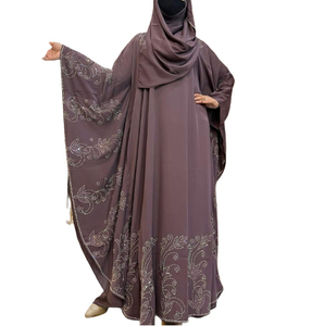 Nouvelle Collection 2026 : Abaya Modeste Pakistan, Design Dubaï, 100% Soie Mousseline, Coupe Droite, Formelle, Écologique et Respirante - Product Image 5