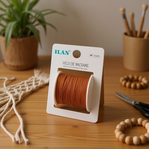 ไหมมาคราเม่ ILAN ขนาด 1 มม. ยาว 100 ม. สีกาแฟ สำหรับงานฝีมือ - Product Image 3