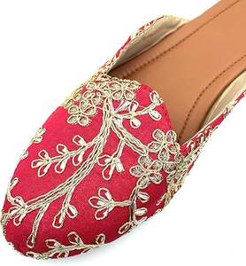 สินค้ามาใหม่ ขายดี รองเท้าจุตติสีพื้นแบบกำหนดเอง รองเท้าปัญจาบคุสซา แฟชั่นทันสมัย พิมพ์ลาย กันลื่น รองเท้าคุสซาแฟชั่นแบบแบน - Product Image 3