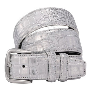 Cinturón de Cuero Vacuno Repujado con Hebilla de Acero Resistente, Acabado Premium, Longitud Ajustable, Ecológico, para Uso Casual y de Negocios - Product Image 3