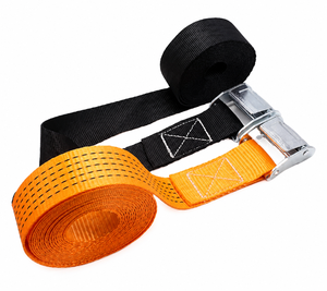 Sangle d'arrimage à boucle cam en polyester de haute qualité 50 mm 800 kg sans crochet pour transport de marchandises lourdes Fournisseur OEM d'usine - Product Image 1