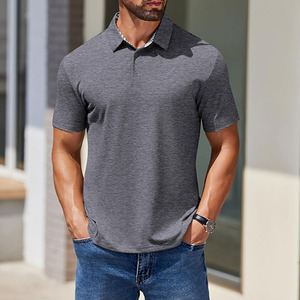 2026 New arrival Beach ready men polo shirt cotton collar tee short sleeve breathable summer casual wear comfortable clothing - Product Image 4