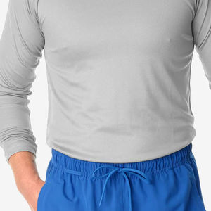 Socquettes d'infirmier de haute qualité pour hommes, vêtements de travail élégants pour salon de beauté, uniformes de médecin couleur gris - Product Image 6