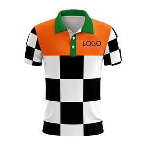 Vente directe en gros, support personnalisé, maillot de golf 100 % polyester pour polos, design par sublimation avec motif imprimé - Product Image 2