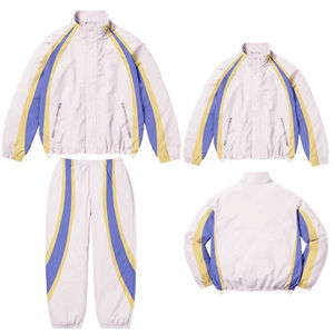 Ensemble de survêtement décontracté personnalisé pour homme, coupe-vent léger et respirant, taille plus, deux pièces, couleur unie, pour l'hiver - Product Image 1