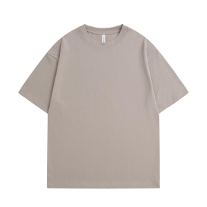 เสื้อยืดแขนสั้นผู้ชาย ผ้าฝ้าย 100% สีพื้น เรียบง่าย ระบายอากาศได้ดี ไม่เป็นขุย น้ำหนัก 300 กรัม เป็นมิตรต่อสิ่งแวดล้อม - Product Image 1