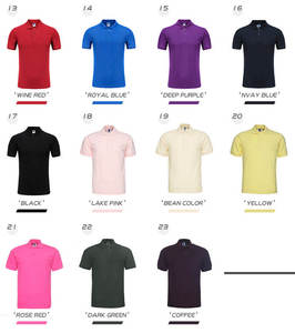เสื้อโปโลผู้ชายแขนสั้นขายส่ง คุณภาพสูง ผ้าฝ้าย 100% เทคนิคการปัก ระบายอากาศได้ดี ผ้าถักเรียบสีพื้น - Product Image 4