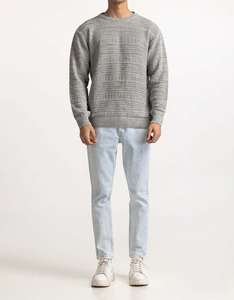 Suéter de Punto Jacquard Personalizado con Logotipo, Ropa de Invierno para Hombre de Talla Grande, Diseña Tu Propia Marca, Suéter de Punto Negro de Algodón y Lana para Hombre - Product Image 1