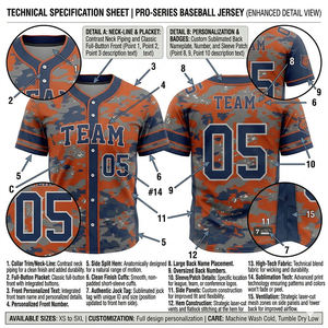 Maillot de baseball marron personnalisé avec design boutonné, nom d'équipe personnalisé, numéro de joueur, vêtements de sport à manches courtes pour hommes - Product Image 2