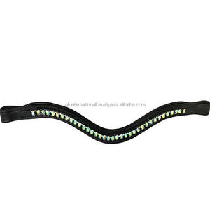 Correa de cuero para cejas de caballo, cómoda, hecha a medida, resistente, con relleno suave, todos los tamaños y colores - Product Image 2