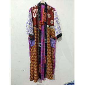 Women Comfortable Soft Silk <b>Kimono</b> Bridesmaid Dressing Gown Indian Pure Silk <b>Kimono</b> Japanese Silk <b>Kimono</b> Bridal <b>Beach</b> Cover Robe - Product Image 2