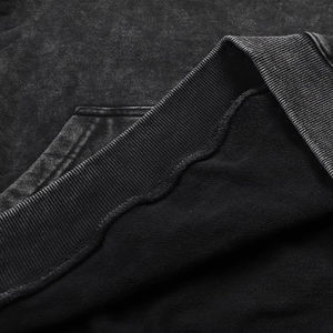 เสื้อฮู้ดดี้สตรีทแวร์สไตล์วินเทจ ลวดลายทำสีซีดแบบย้อนยุค ปักโลโก้ตามสั่ง ปักลายปะติดแบบพิเศษสำหรับผู้ชาย - Product Image 3