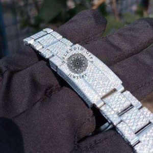 Reloj de Diamantes de Lujo Splendid Gift Jewelry, 28 mm, Moissanita/Brazalete de Plata, Cuarzo Analógico, Movimiento ETA, Esfera con Números Romanos, Zafiro - Product Image 5
